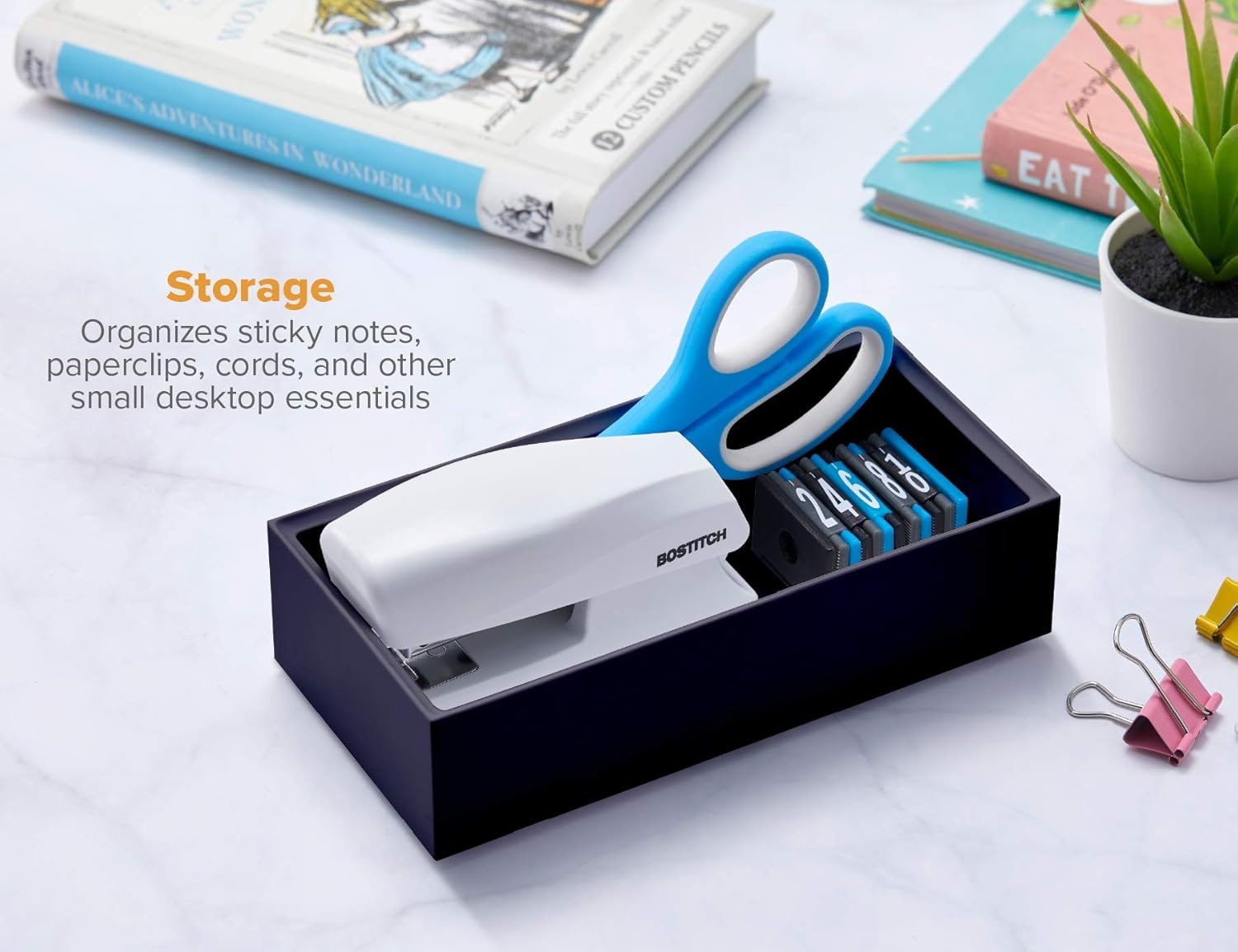 image:imageBostitch Office Konnect Pencil Cup Desk Organizer Pen Cup 2Pack BlackBlack