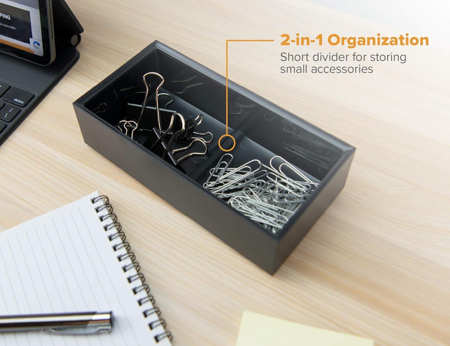 image:imageBostitch Office Konnect Pencil Cup Desk Organizer Pen Cup 2Pack BlackBlack
