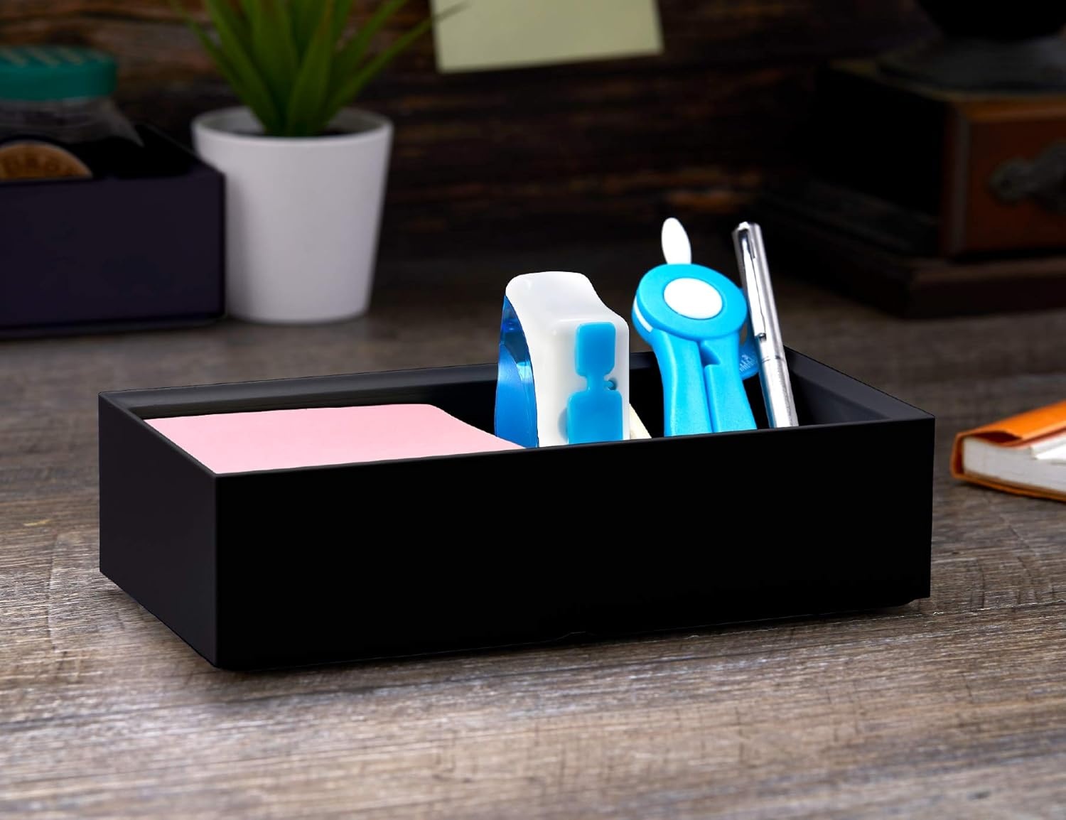 image:imageBostitch Office Konnect Pencil Cup Desk Organizer Pen Cup 2Pack BlackBlack