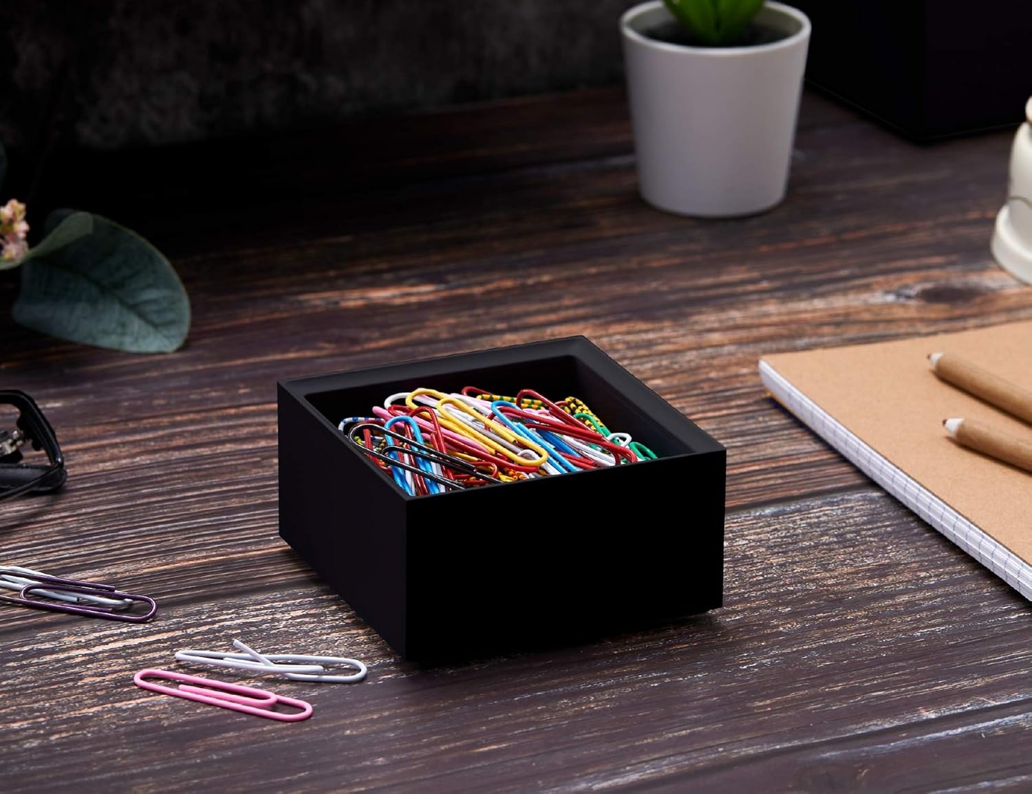 image:imageBostitch Office Konnect Pencil Cup Desk Organizer Pen Cup 2Pack BlackBlack
