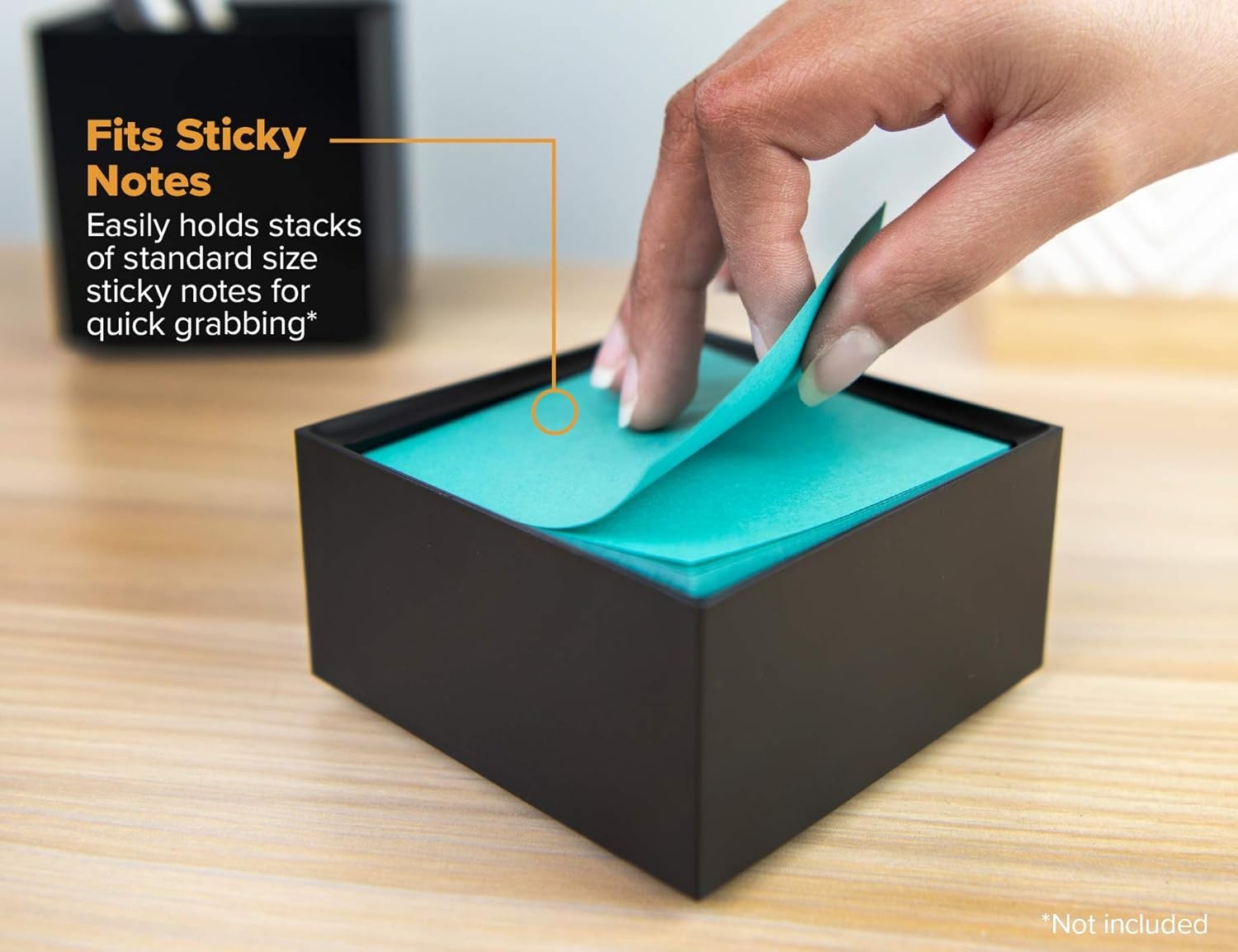 image:imageBostitch Office Konnect Pencil Cup Desk Organizer Pen Cup 2Pack BlackBlack