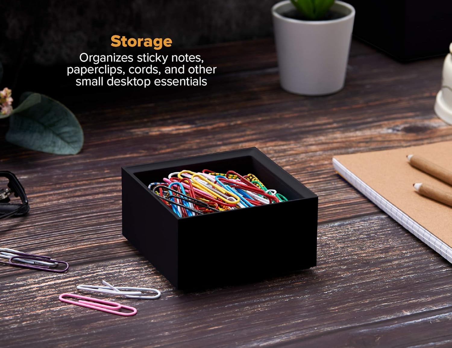 image:imageBostitch Office Konnect Pencil Cup Desk Organizer Pen Cup 2Pack BlackBlack