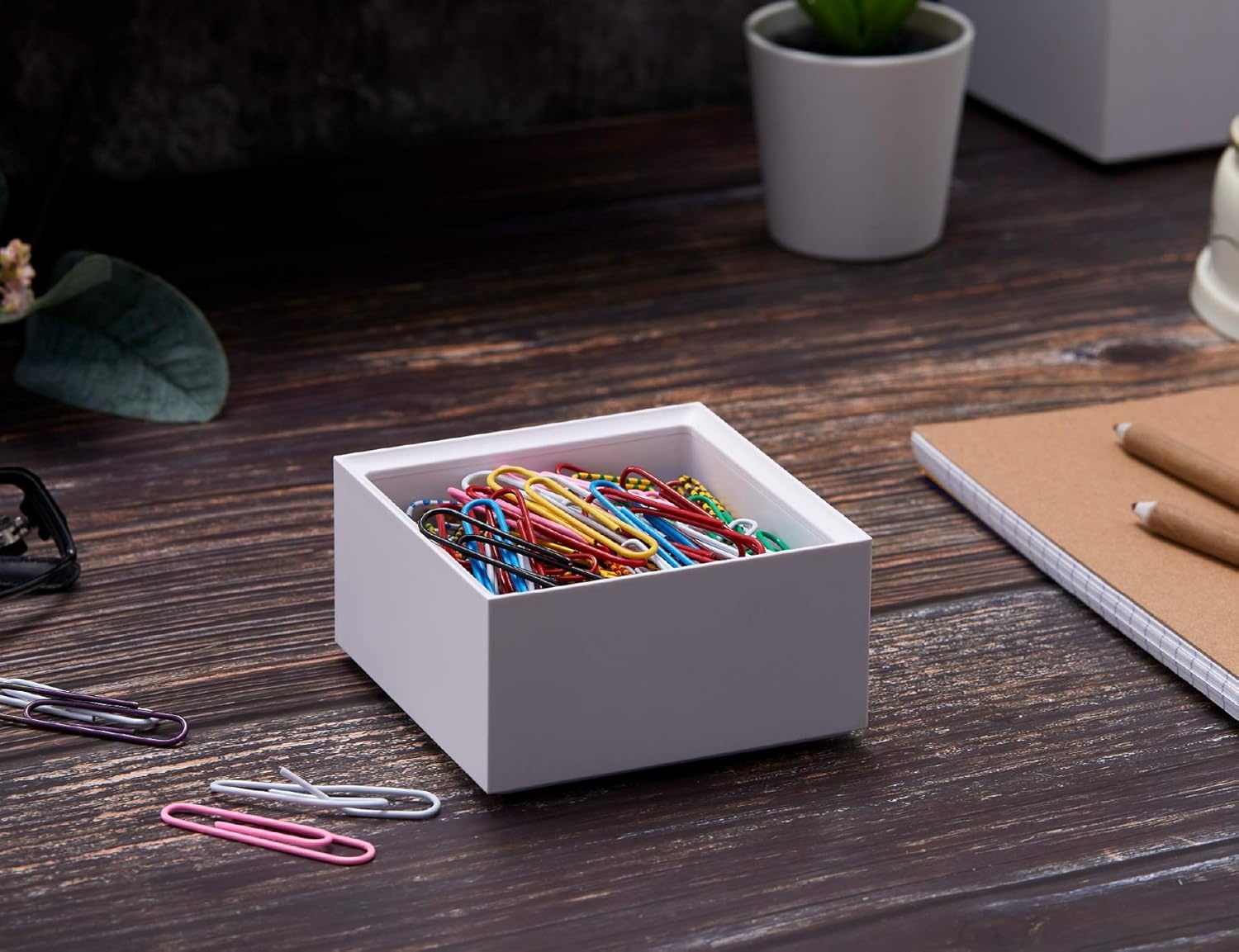 image:imageBostitch Office Konnect Pencil Cup Desk Organizer Pen Cup 2Pack BlackWhite