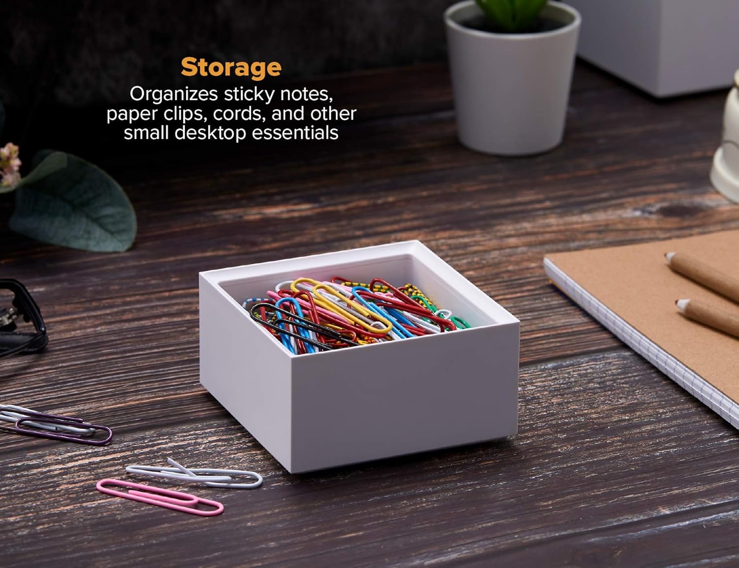 image:imageBostitch Office Konnect Pencil Cup Desk Organizer Pen Cup 2Pack BlackWhite
