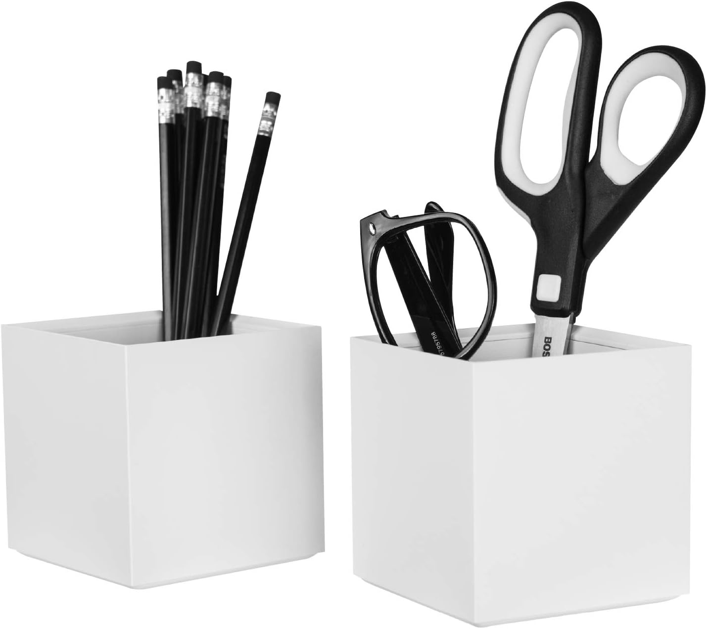 image:imageBostitch Office Konnect Pencil Cup Desk Organizer Pen Cup 2Pack BlackWhite