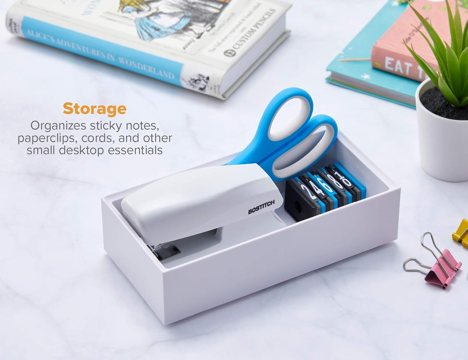 image:imageBostitch Office Konnect Pencil Cup Desk Organizer Pen Cup 2Pack BlackWhite