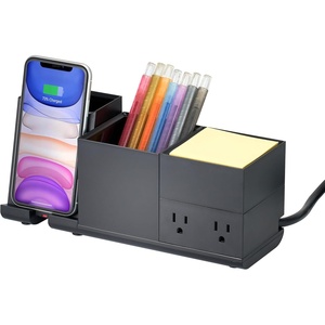 image:imageBostitch Konnect Qi Certified Wireless Charging Desk Accessory Kit with Pencil CupsBlack