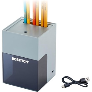 image:imageBostitch Konnect Rechargeable Battery Pencil Sharpener for KT2 Desk Organizer No2Colored Pencils BlackGray