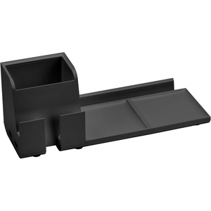 image:imageBostitch Office Konnect Desk Organizer and Charging Station 2 USB Ports amp 2 Plugs Charges Phones amp Tablets Accessory Tray 4Piece Design WhiteBlack