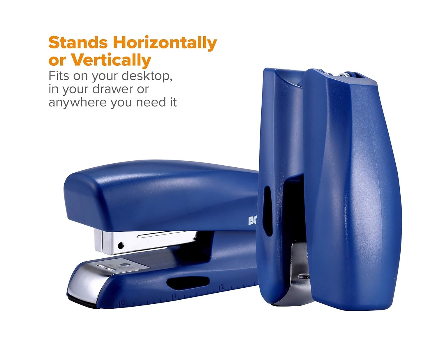 image:imageBostitch Office 20 Sheet Stapler Includes 210 Staples Small Stapler Size Fits into The Palm of Your Hand Blue KTB150BLUE