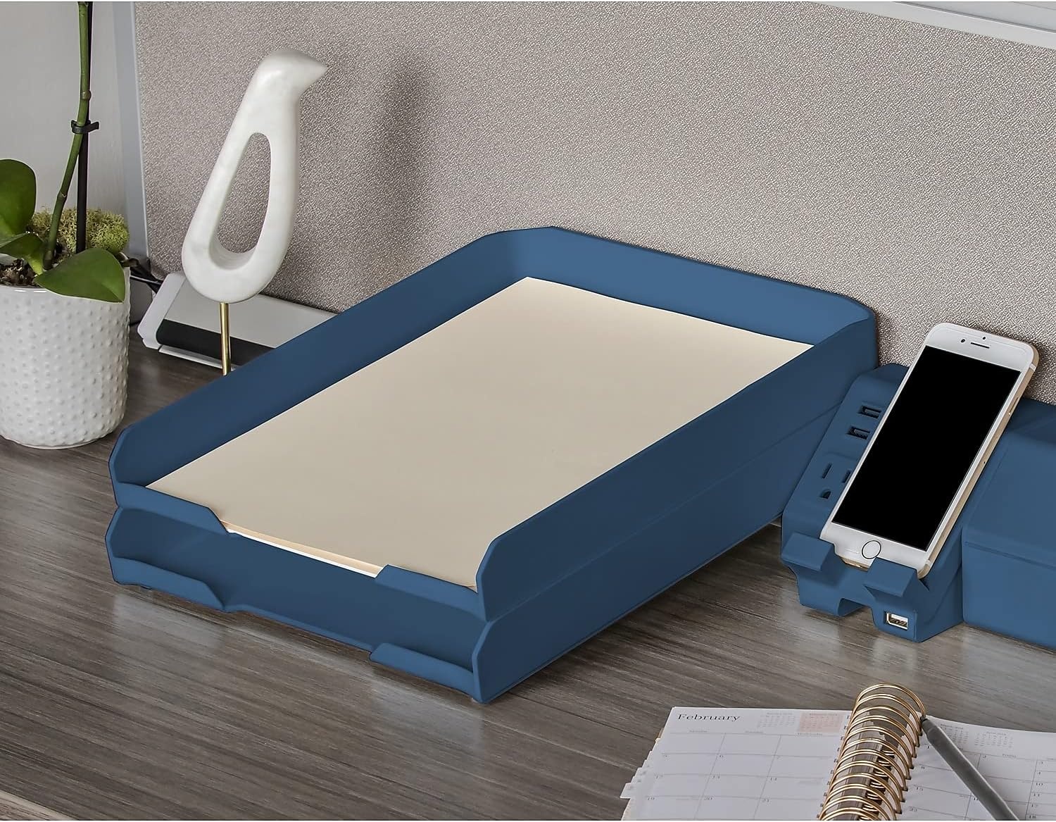 image:imageBostitch Office Konnect Letter Tray Fits 975 x 12 Sized Documents BlueBlue