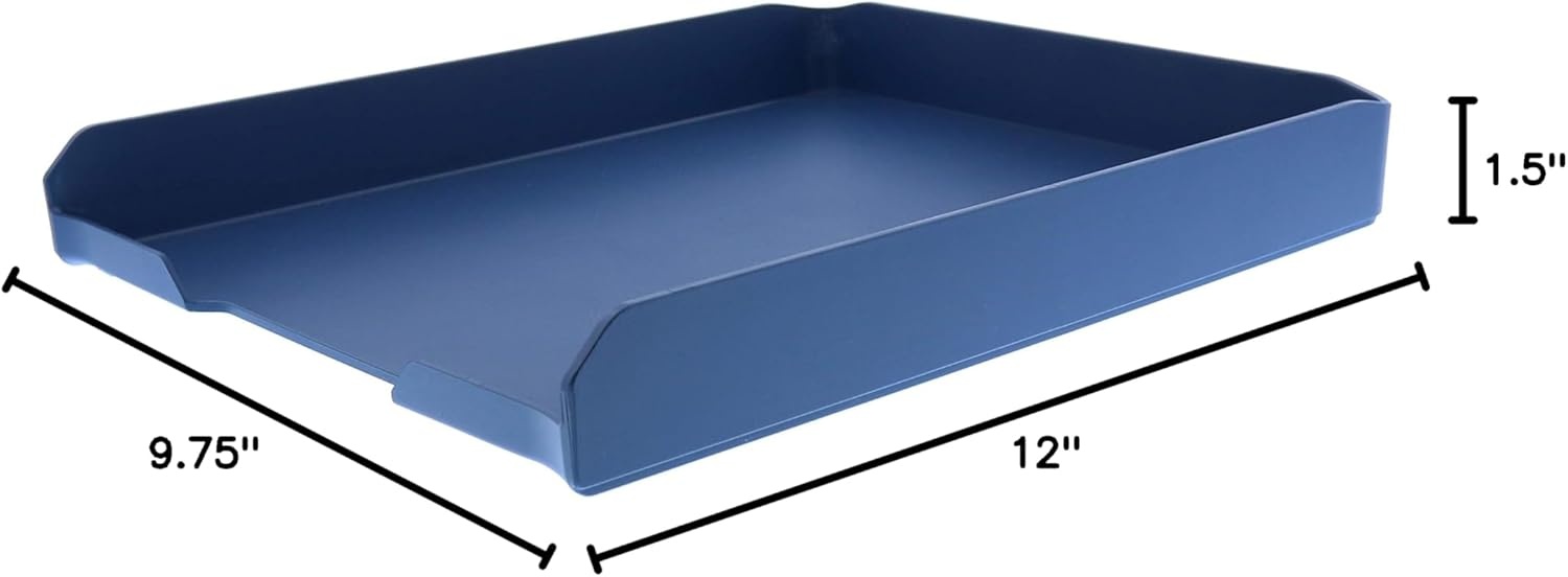 image:imageBostitch Office Konnect Letter Tray Fits 975 x 12 Sized Documents BlueBlue