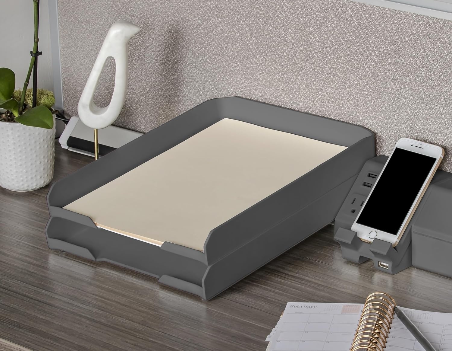 image:imageBostitch Office Konnect Letter Tray Fits 975 x 12 Sized Documents BlueGray