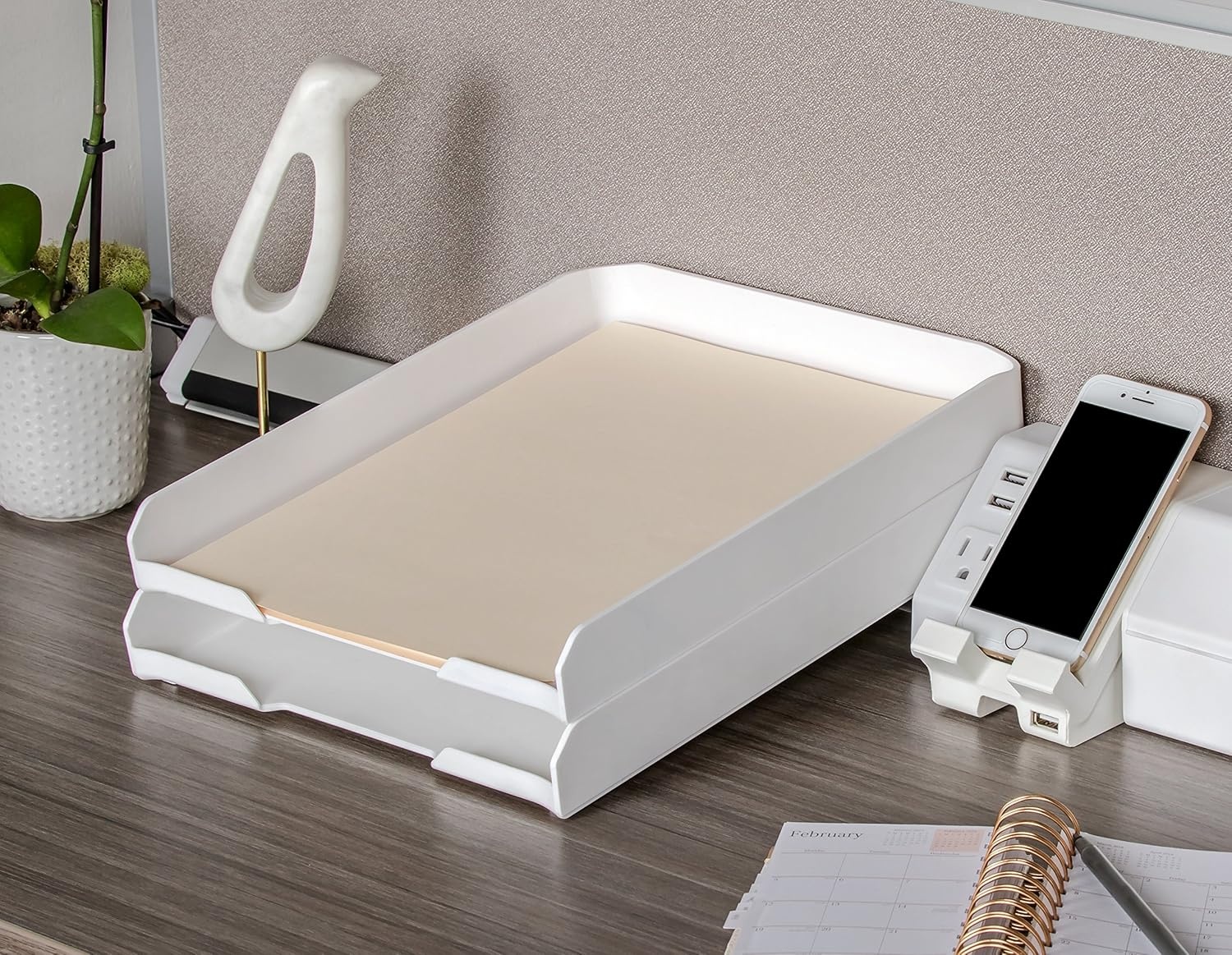 image:imageBostitch Office Konnect Letter Tray Fits 975 x 12 Sized Documents BlueWhite