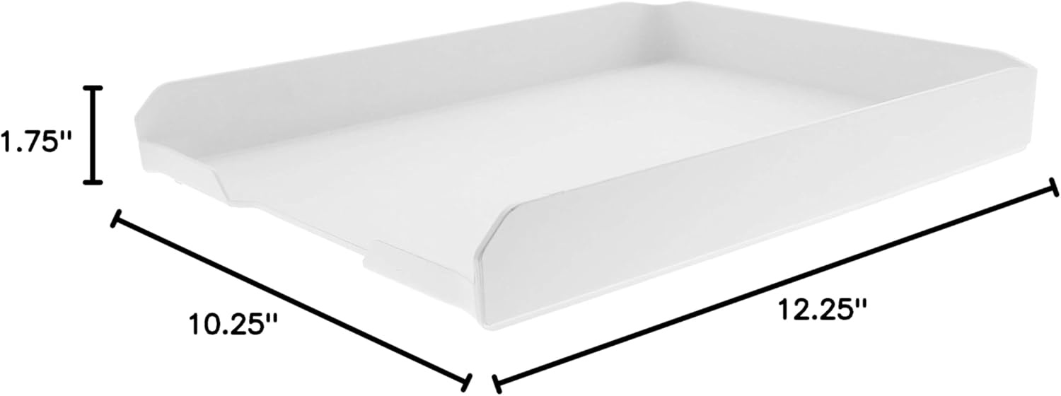 image:imageBostitch Office Konnect Letter Tray Fits 975 x 12 Sized Documents BlueWhite