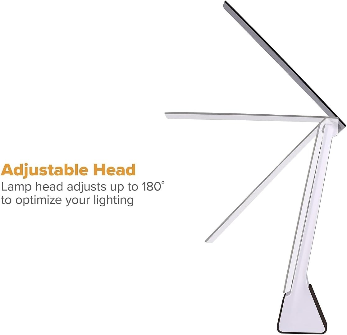 image:imageBostitch Office Rechargeable Battery Led Desk Lamp 3 Color Temperatures Flip Open Gray KTVLED1810GRAYBlack