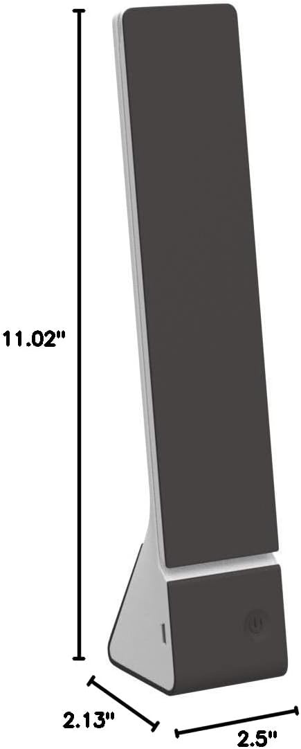 image:imageBostitch Office Rechargeable Battery Led Desk Lamp 3 Color Temperatures Flip Open Gray KTVLED1810GRAYBlack