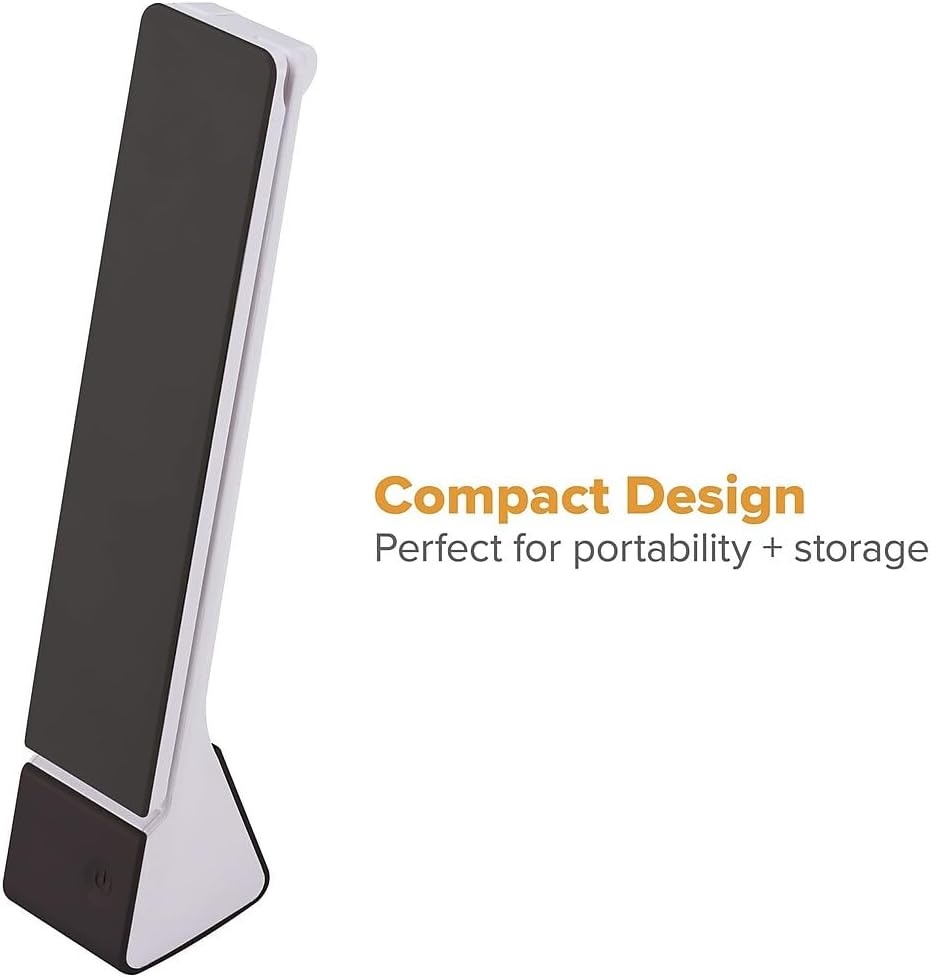 image:imageBostitch Office Rechargeable Battery Led Desk Lamp 3 Color Temperatures Flip Open Gray KTVLED1810GRAYBlack