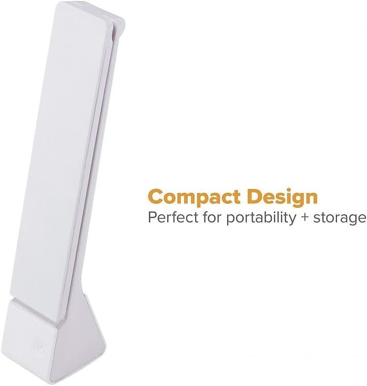 image:imageBostitch Office Rechargeable Battery Led Desk Lamp 3 Color Temperatures Flip Open Gray KTVLED1810GRAYWhite