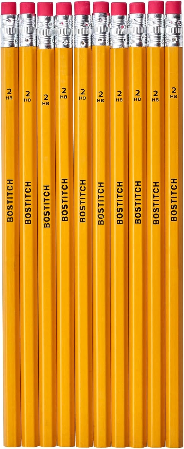 image:imageBostitch Premium 2 Pencils Premium Wood Unsharpened HB Graphite 20Count1 Count Pack of 10