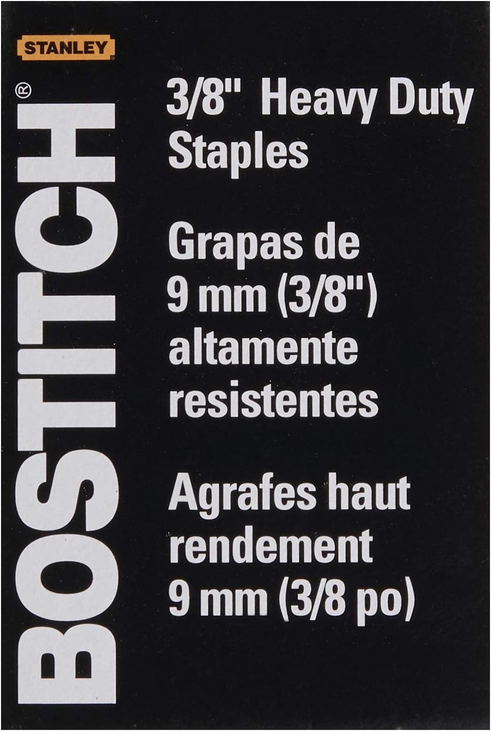 image:imageBostitch Office Heavy Duty Premium Staples 2555 Sheets 0375 Inch Leg 5000 Per Box SB35385M
