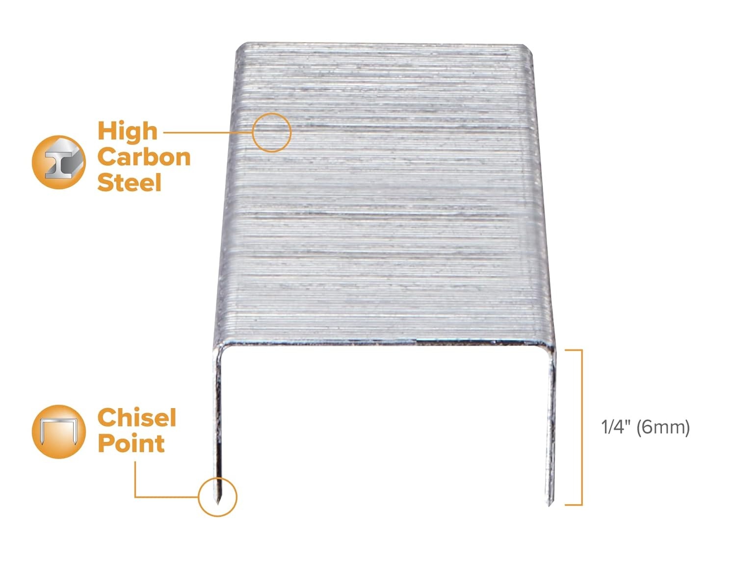 image:imageBostitch Premium Standard Staples in Clear Plastic Box 14 Inch Leg 5000 Per Box SB10Silver