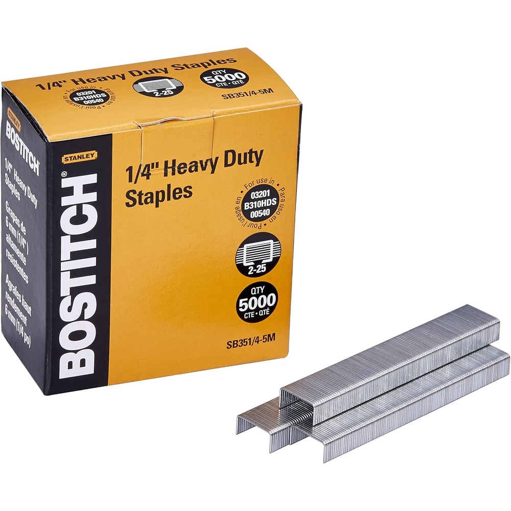 image:imageBostitch Office Heavy Duty Premium Staples 225 Sheets 025 Inch Leg 5000 Per Box SB35145M
