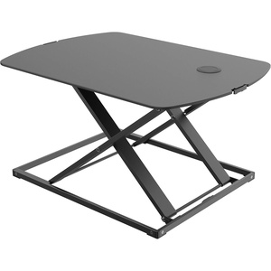 image:imageBostitch Office Sit Stand Desk Converter Height Adjustable Workstation Riser Includes Wireless Charging Pad Black STND3122BKSitStand