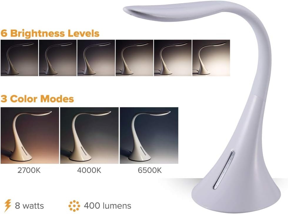 image:imageBostitch Office Modern LED Desk Light 8W White VLED1821WHITEBOS
