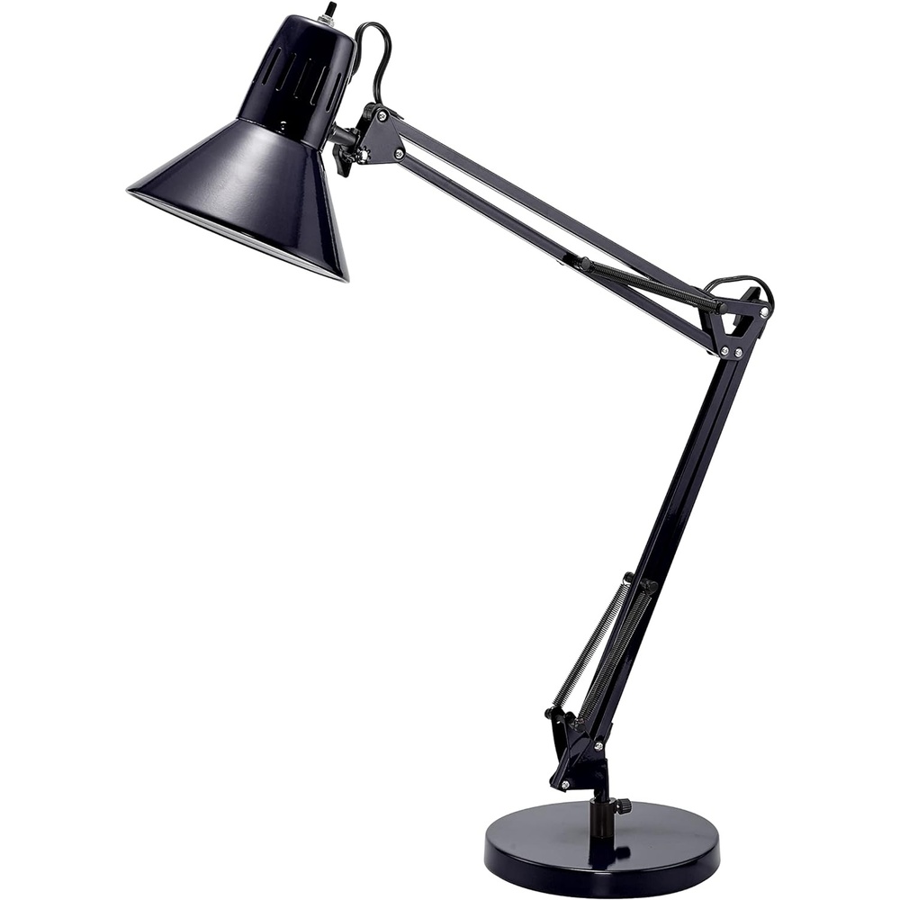 image:imageBostitch Office VLF100 LED Swing Arm Desk Lamp with Clamp Mount 36 Reach Includes LED BulbBlackBase Black