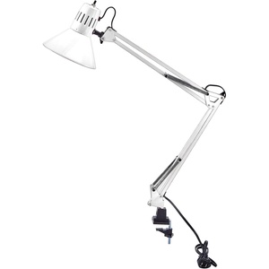 image:imageBostitch Office VLF100 LED Swing Arm Desk Lamp with Clamp Mount 36 Reach Includes LED BulbBlackClamp  White
