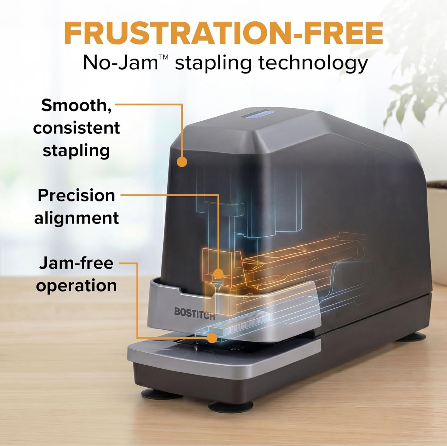 image:imageBostitch Office Impulse Heavy Duty Electric Stapler Value Pack 45 Sheet Capacity Includes 5000 Staples amp Staple Remover NoJam Faster Stapling Black1Pack