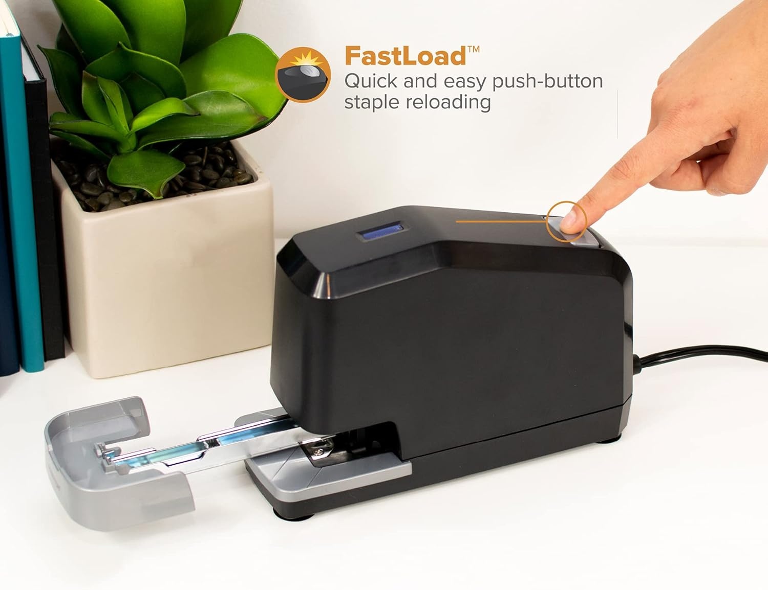 image:imageBostitch Office Impulse Heavy Duty Electric Stapler Value Pack 45 Sheet Capacity Includes 5000 Staples amp Staple Remover NoJam Faster Stapling Black6Pack