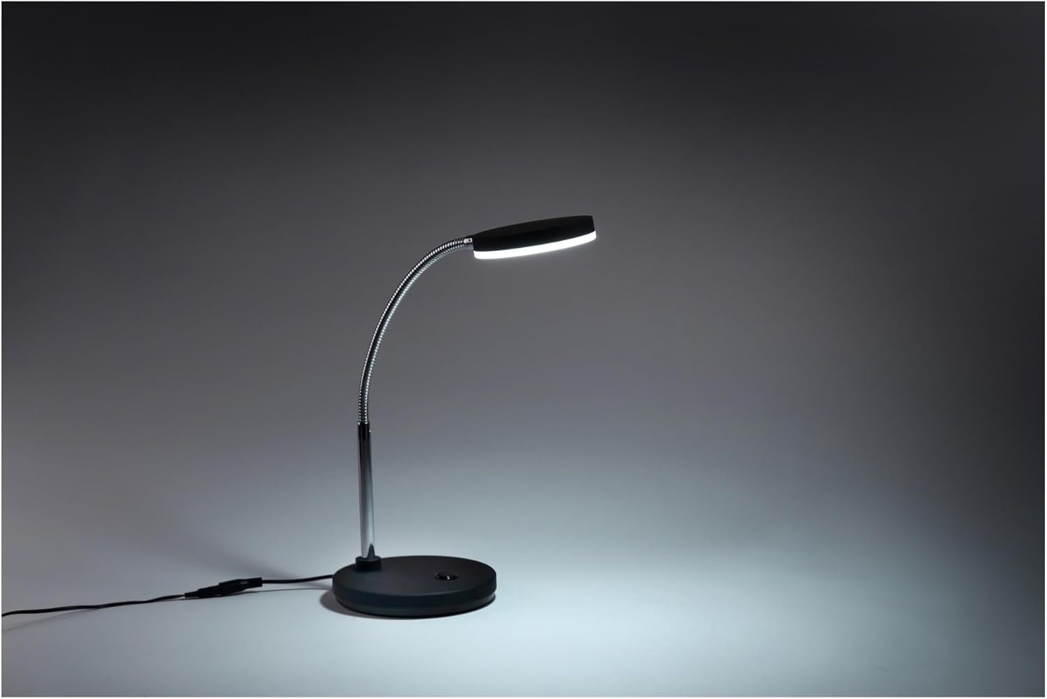 image:imageBostitch Office LED Metal Gooseneck Desk Lamp Flicker Free Adjustable Head VLED1800BK Black