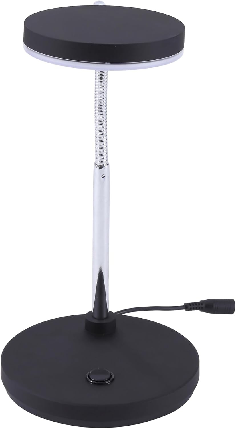 image:imageBostitch Office LED Metal Gooseneck Desk Lamp Flicker Free Adjustable Head VLED1800BK Black