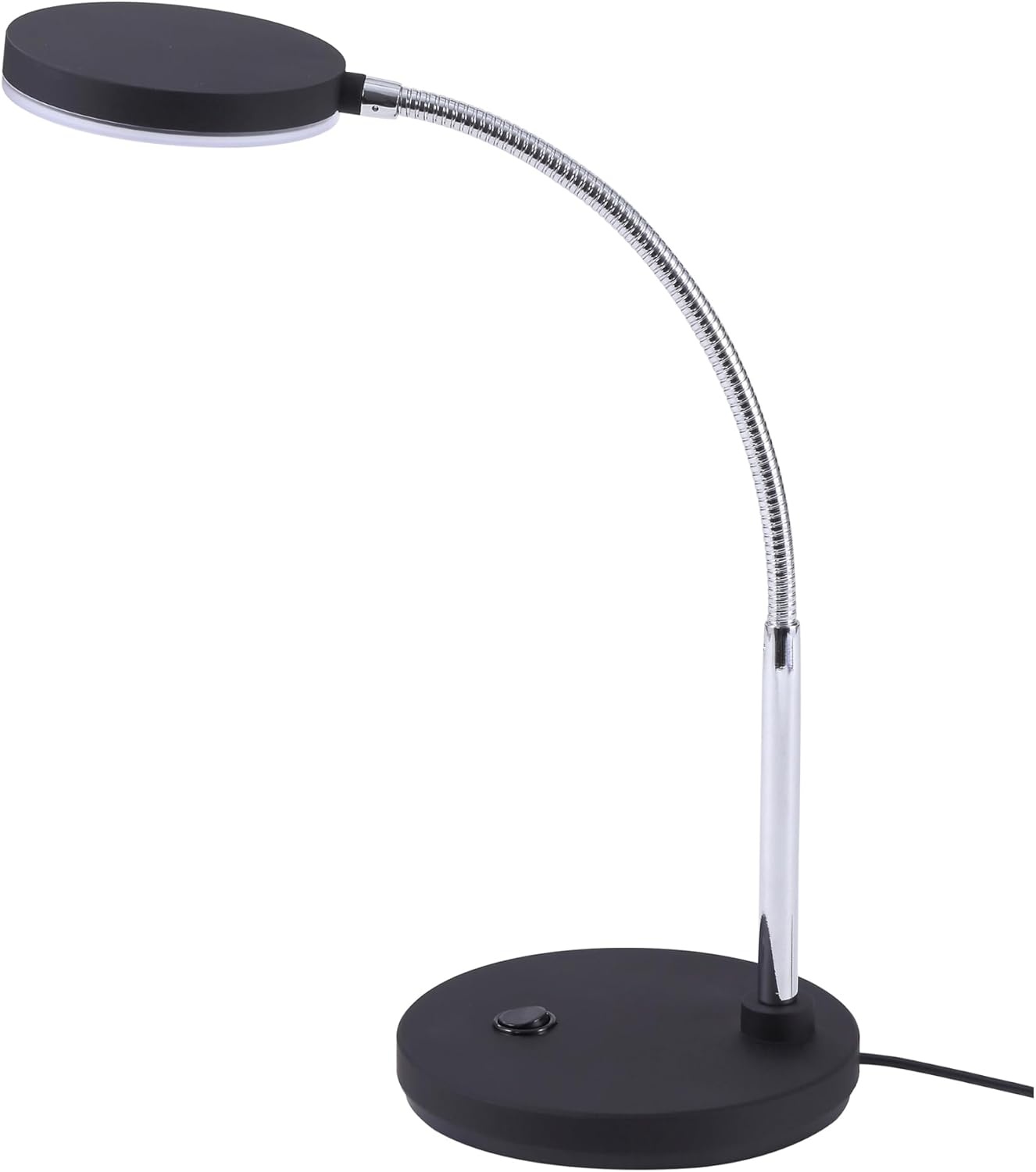 image:imageBostitch Office LED Metal Gooseneck Desk Lamp Flicker Free Adjustable Head VLED1800BK Black