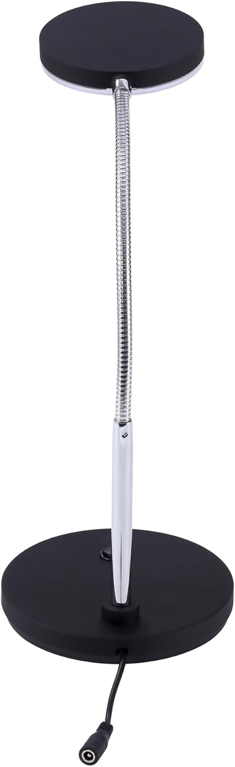 image:imageBostitch Office LED Metal Gooseneck Desk Lamp Flicker Free Adjustable Head VLED1800BK Black