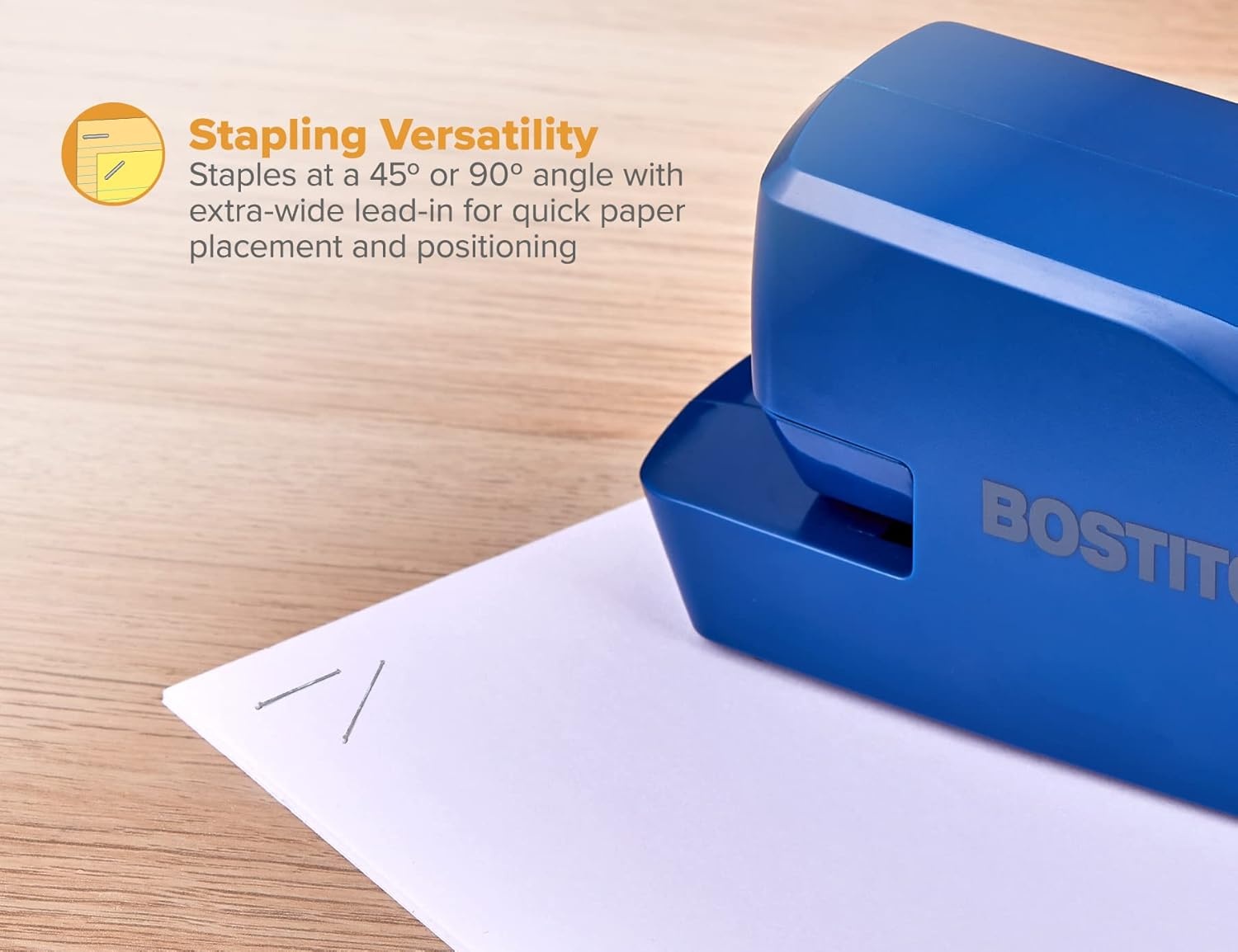 image:imageBostitch Office Portable Electric Stapler 20 Sheets AC or Battery Powered Includes 1250 Staples BlueBlue