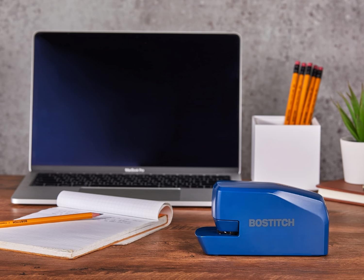 image:imageBostitch Office Portable Electric Stapler 20 Sheets AC or Battery Powered Includes 1250 Staples BlueBlue