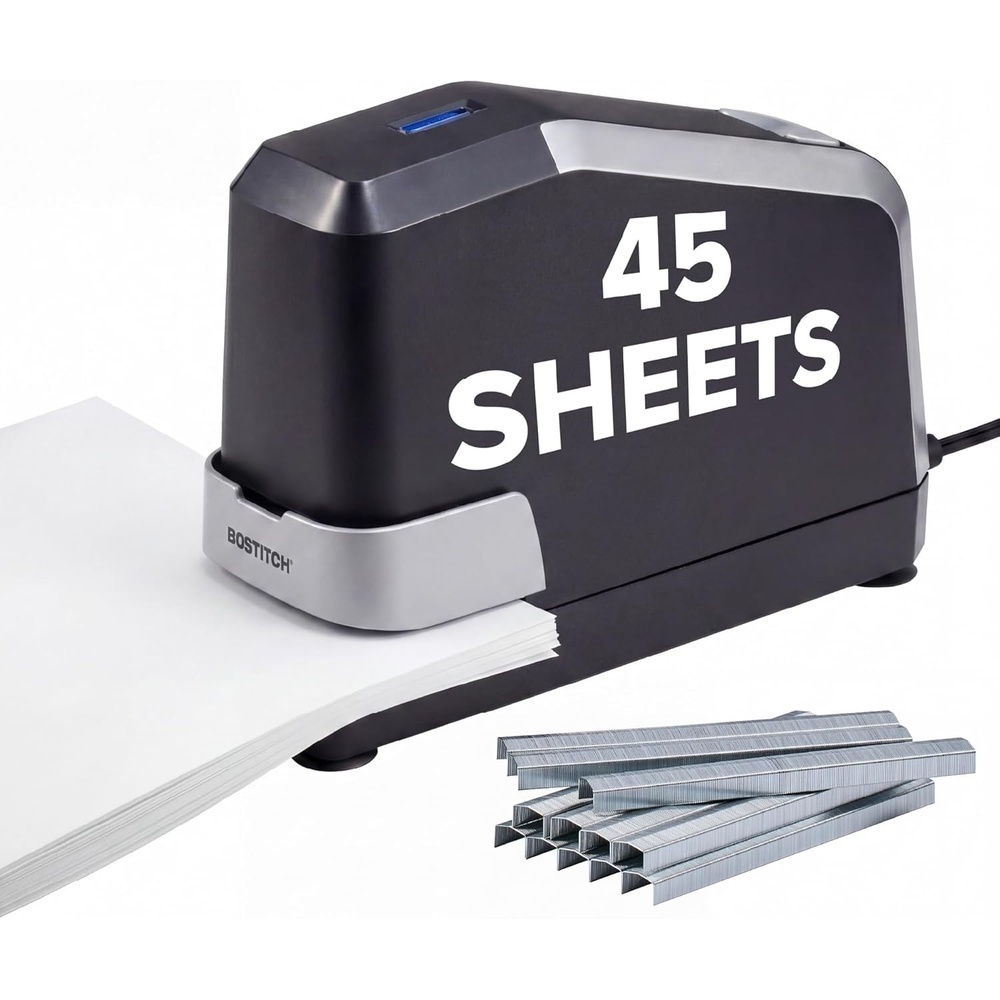 image:imageBostitch Office Impulse Heavy Duty Electric Stapler Value Pack 45 Sheet Capacity Includes 5000 Staples amp Staple Remover NoJam Faster Stapling Black1Pack