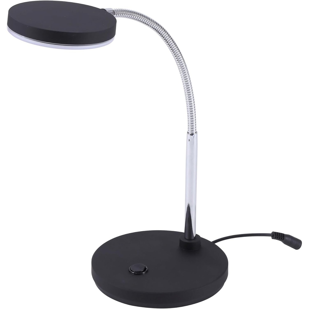 image:imageBostitch Office LED Metal Gooseneck Desk Lamp Flicker Free Adjustable Head VLED1800BK Black