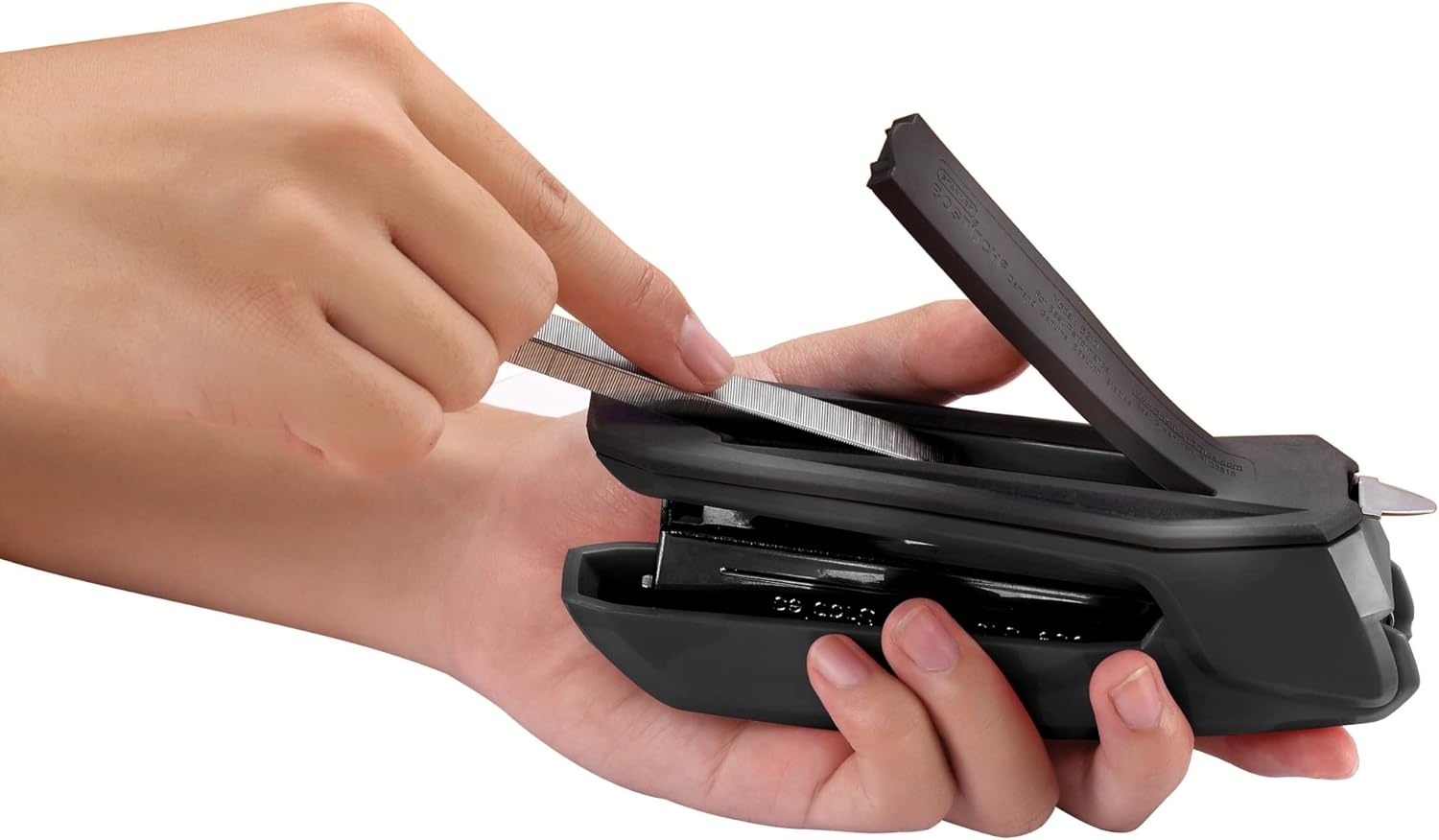 image:imageBostitch Office Ascend 3 in 1 Stapler Integrated Remover amp Staple Storage 420 Staples Included 20 Sheet Capacity Lightweight MagentaBlack