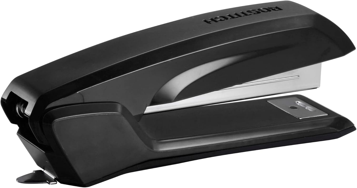 image:imageBostitch Office Ascend 3 in 1 Stapler Integrated Remover amp Staple Storage 420 Staples Included 20 Sheet Capacity Lightweight MagentaBlack