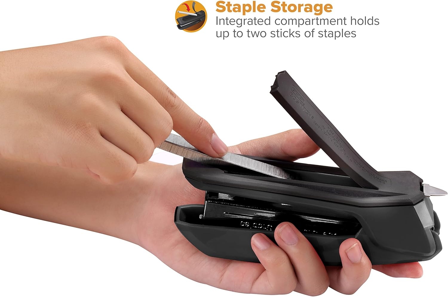 image:imageBostitch Office Ascend 3 in 1 Stapler Integrated Remover amp Staple Storage 420 Staples Included 20 Sheet Capacity Lightweight MagentaBlack Value Pack