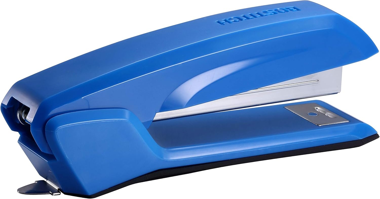 image:imageBostitch Office Ascend 3 in 1 Stapler Integrated Remover amp Staple Storage 420 Staples Included 20 Sheet Capacity Lightweight MagentaBlue