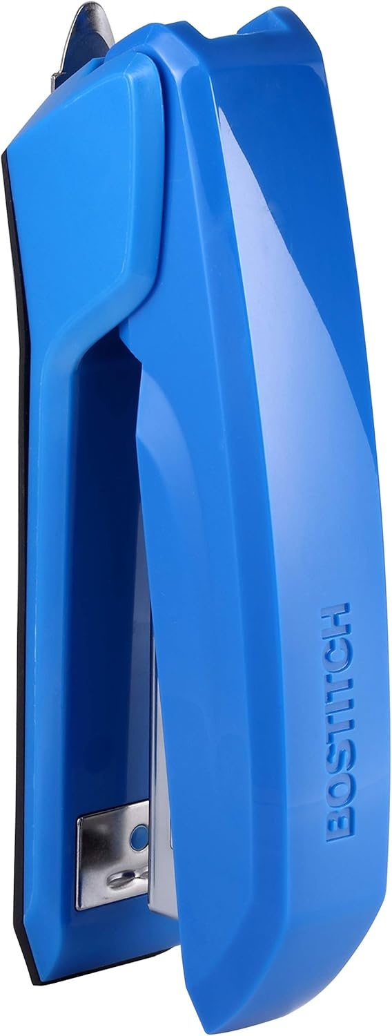 image:imageBostitch Office Ascend 3 in 1 Stapler Integrated Remover amp Staple Storage 420 Staples Included 20 Sheet Capacity Lightweight MagentaBlue