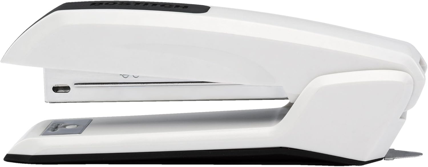image:imageBostitch Office Ascend 3 in 1 Stapler Integrated Remover amp Staple Storage 420 Staples Included 20 Sheet Capacity Lightweight MagentaWhite