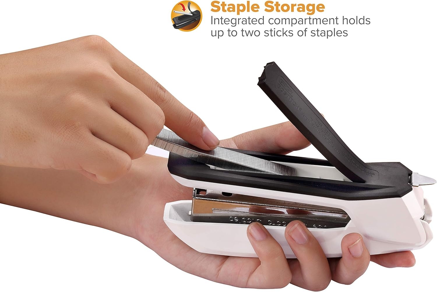 image:imageBostitch Office Ascend 3 in 1 Stapler Integrated Remover amp Staple Storage 420 Staples Included 20 Sheet Capacity Lightweight MagentaWhite