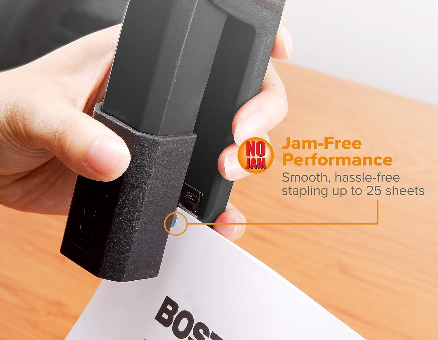 image:imageBostitch Office Epic Metal 3 in 1 Stapler 25 Sheet Capacity Includes 210 Staples in Staple Storage Compartment amp Integrated RemoverBlack