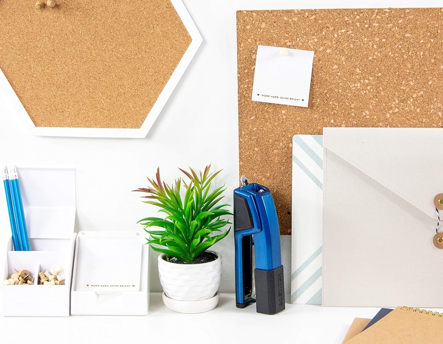 image:imageBostitch Office Epic Metal 3 in 1 Stapler 25 Sheet Capacity Includes 210 Staples in Staple Storage Compartment amp Integrated RemoverBlue